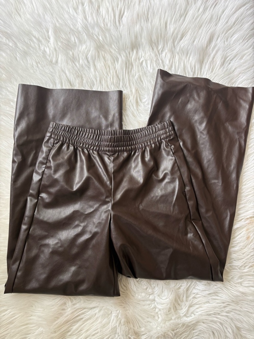 H&M Brown Leather Pants